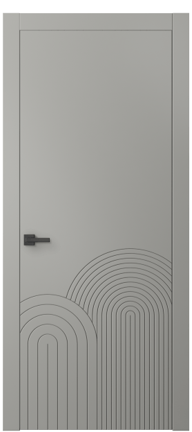Дверь межкомнатная АКП 8059 МНСР Матовый нейтральный серый. Цвет Матовый нейтральный серый. Материал Гладкая эмаль. Коллекция Linea. Картинка.