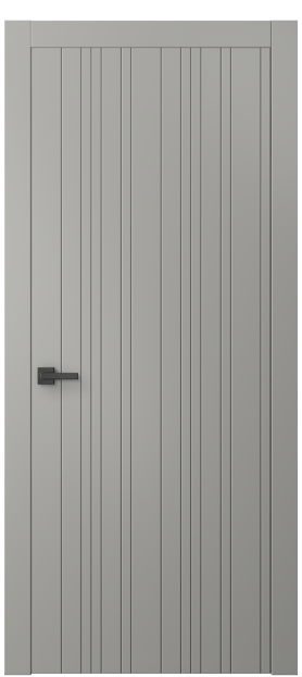 Дверь межкомнатная 8051 МНСР. Цвет Матовый нейтральный серый. Материал Гладкая эмаль. Коллекция Линия. Картинка.