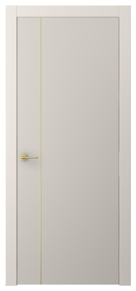 Дверь межкомнатная АКП 4201 ПЭСС. Цвет ПЭТ светло-серый. Материал ПЭТ. Коллекция Freedom. Картинка.