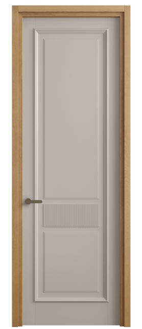 Дверь межкомнатная 6717 МСБЖ. Цвет Матовый светло-бежевый. Материал Гладкая эмаль. Коллекция Шарм. Картинка.