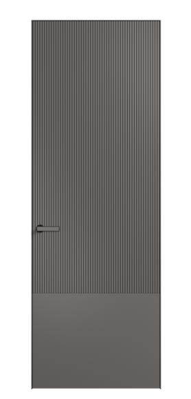 Дверь межкомнатная АКП 8203 МКЛС Матовый классический серый. Цвет Матовый классический серый. Материал Гладкая эмаль. Коллекция Вельвет. Картинка.