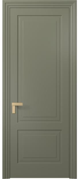 Дверь межкомнатная АКП 8351 МОТ Матовый оливковый тёмный. Цвет Матовый оливковый тёмный. Материал Гладкая эмаль. Коллекция Рокка. Картинка.