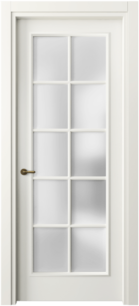 Дверь межкомнатная 8102 МЖМ САТ. Цвет Матовый жемчужный. Материал Гладкая эмаль. Коллекция Париж. Картинка.